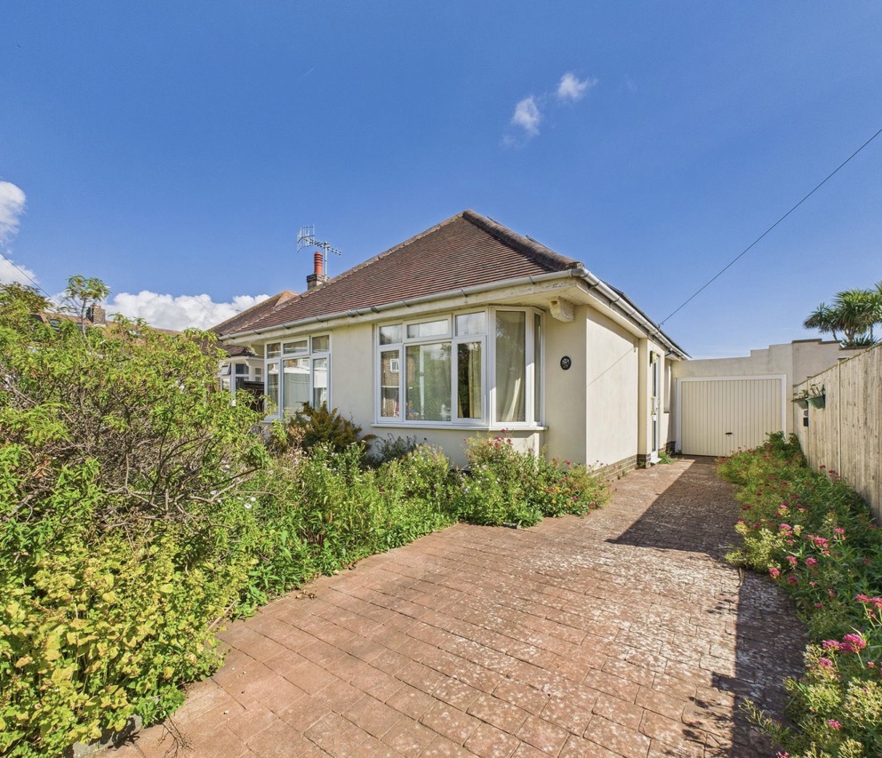 26 Keymer Crescent, Goring-by-Sea — detached bungalow as acquired, May 2026